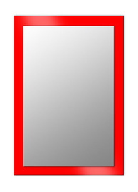Espejo rectangular sobre cristal lacado