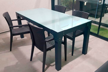 Mesa KUBiKA de Cristal 60x120 cm